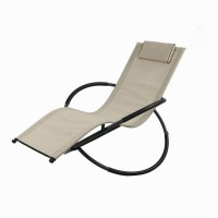 Outdoor leisure ways folding aluminum rocking chair