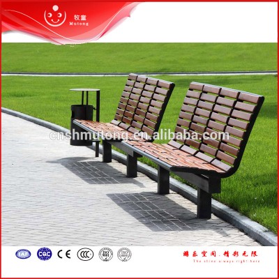 new outdoor street wooden waiting room bench