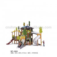 Cheap Commercial Kids Plastic Outdoor Kindergarten Playground for Sale