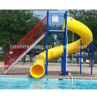 Hot indoor swimming slides,spiral water slide for summer kids water pool slide play