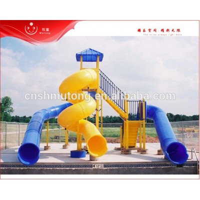 hot sell outdoor swimming pool slides for summer kids play