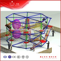 Hot Sale Indoor Attractions Climbing Adventure Indoor Ropes Challenge Course