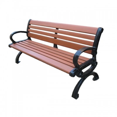 Outdoor Furniture Garden durable Bench, waterproof and Wear Cast Iron Frame Design wpc outdoor park bench